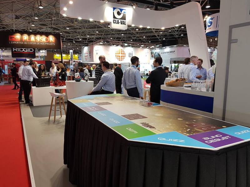 Table de jeu personnalisée sur le salon Pollutec sur Lyon et sa région