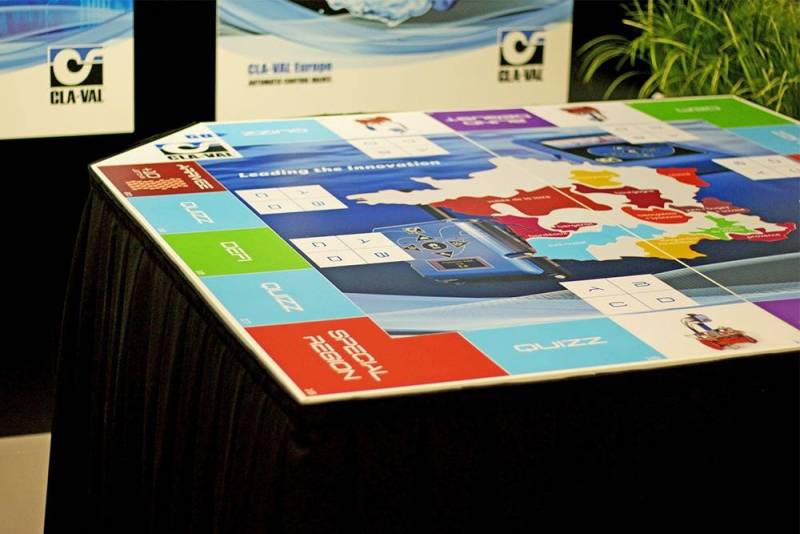 Pour votre salon professionnel, sélectionné notre plateau de jeu sur les vins français complètement personnalisable du plateau aux questions pour une communication subtile et réussie sur Lyon et sa région