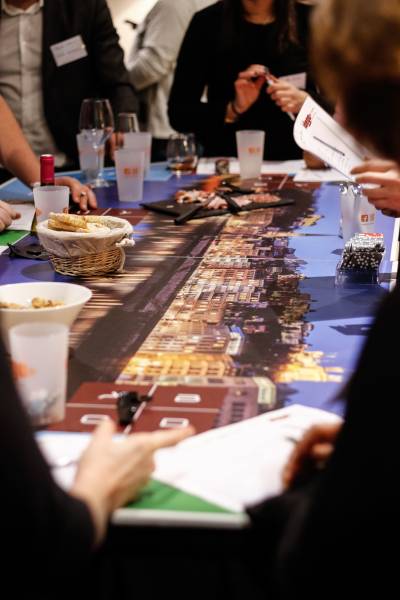 Casino des vins thématique à la découverte de Lyon pour des collaborateurs