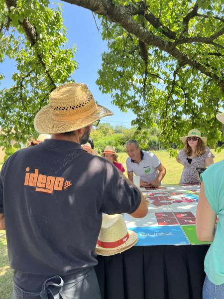 Circuit ludique, team-building et mâchon lyonnais au cœur des vignes pour votre événement d’entreprise proche de Belleville-en- Beaujolais