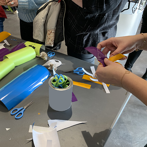 Animation artistique collective, « Tableau des Bacchus » : team building artistique fédérateur pour vos équipes sur Lyon et sa région